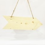 Pine Wood Name Board Arrow