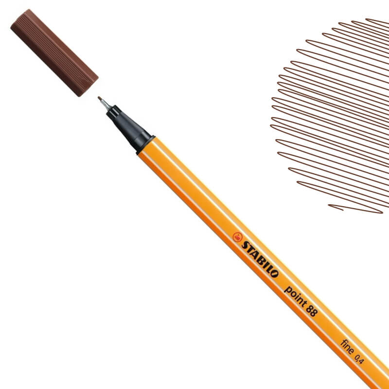 0.4 mm 1 10-Pen Set STABILO Point 88 Fineliner Pens 