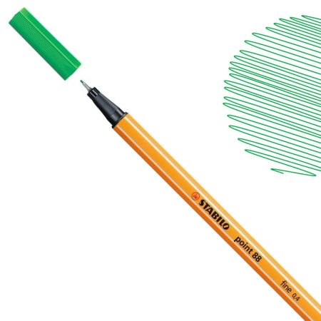 Stabilo Point 88 Fineliner Pen 0.4mm Green (88-36)