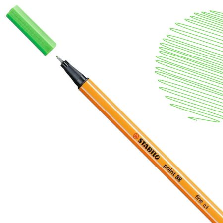 Stabilo Point 88 Fineliner Pen 0.4mm Light Green (88-43)