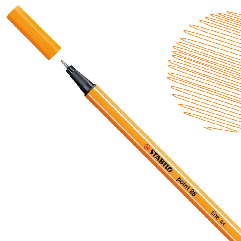 Stabilo Point 88 Fineliner Pen 0.4mm Orange (88-54)