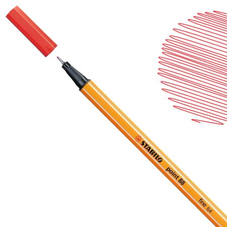 Stabilo Point 88 Fineliner Pen 0.4mm Red (88-40)