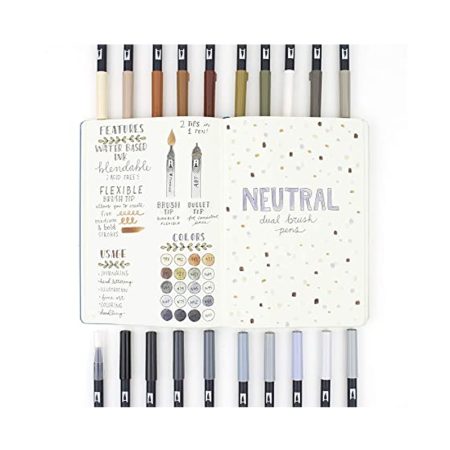 Tombow Dual Brush Pen Neutral Palette Set of 20