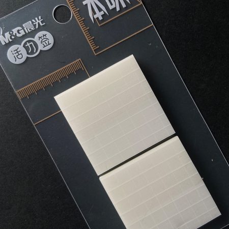 Translucent Square Ruled Sticky Notes 38mm Square 100Pc Set
