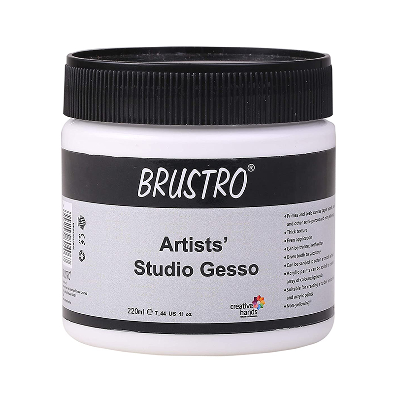 Brustro Studio White Gesso 220ml (BRSGS220W)