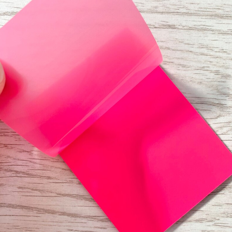 Translucent Sticky Notes Neon Pink