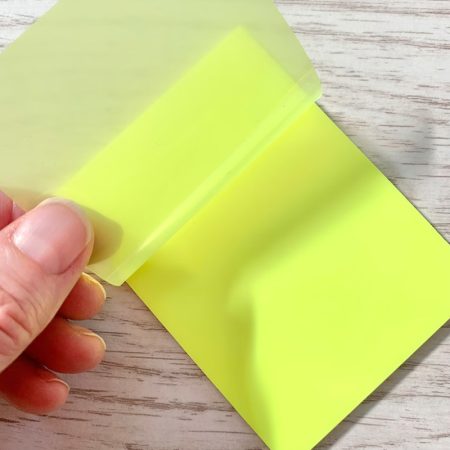 Translucent Sticky Notes Neon Yellow