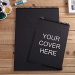Custom Black Sketch Book