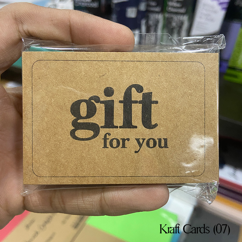 Kraft Card Gift for you (D07)