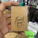 Kraft Card Thank you (D17)