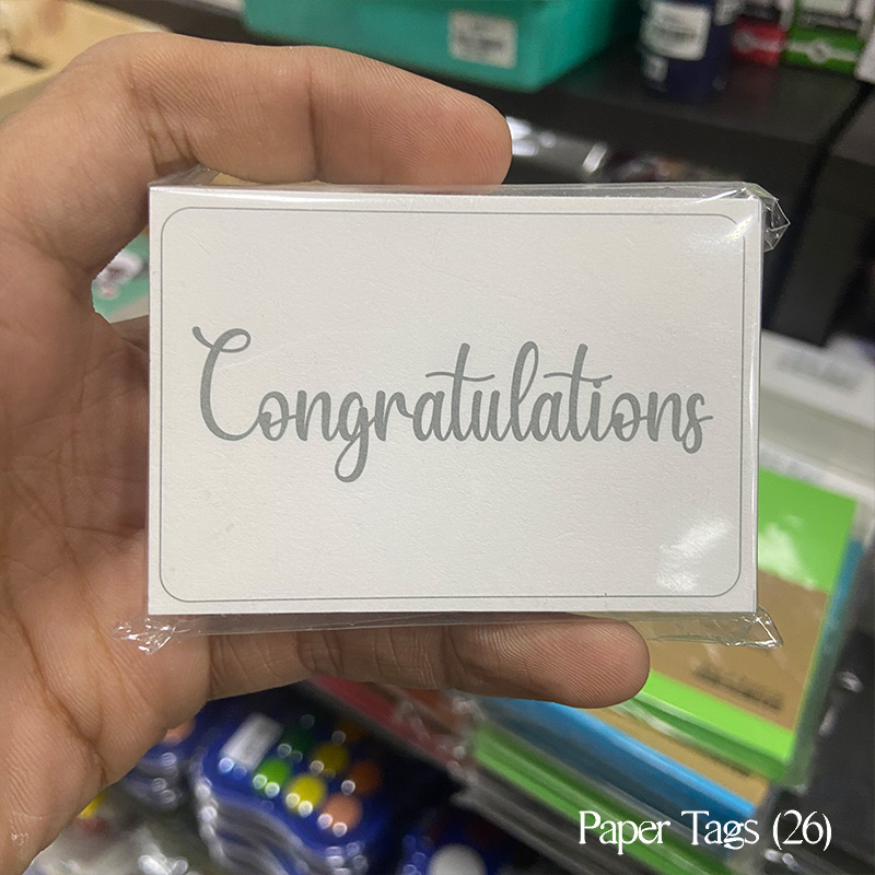 Paper Tags Congratulations (D26)