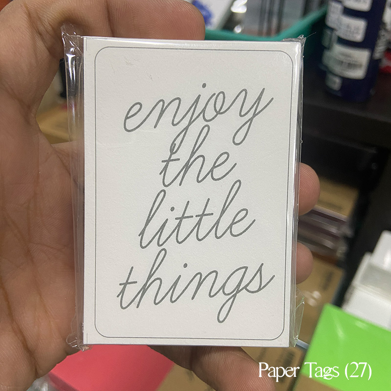 Paper Tags Enjoy the Little things (D27)