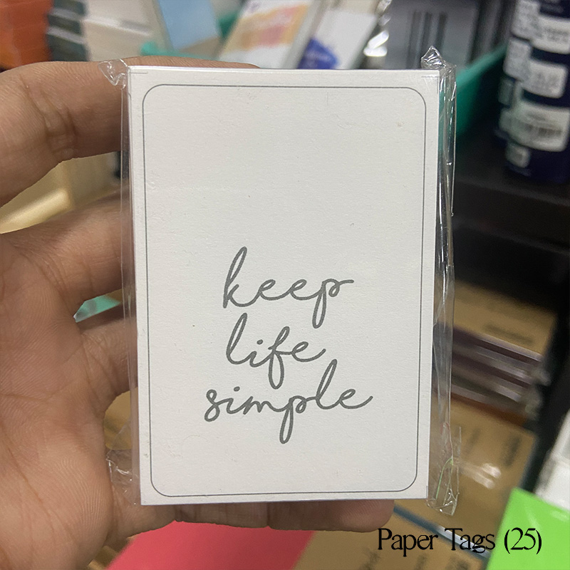 Paper Tags Keep Life Simple (D25)