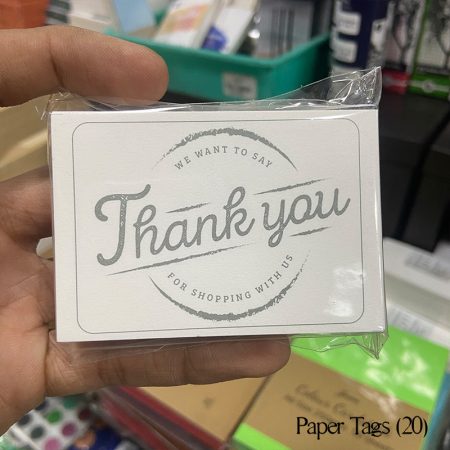 Paper Tags Thank you Shopping (D20)