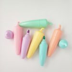 Fancy Shaped Pastel Highlighter Set of 6