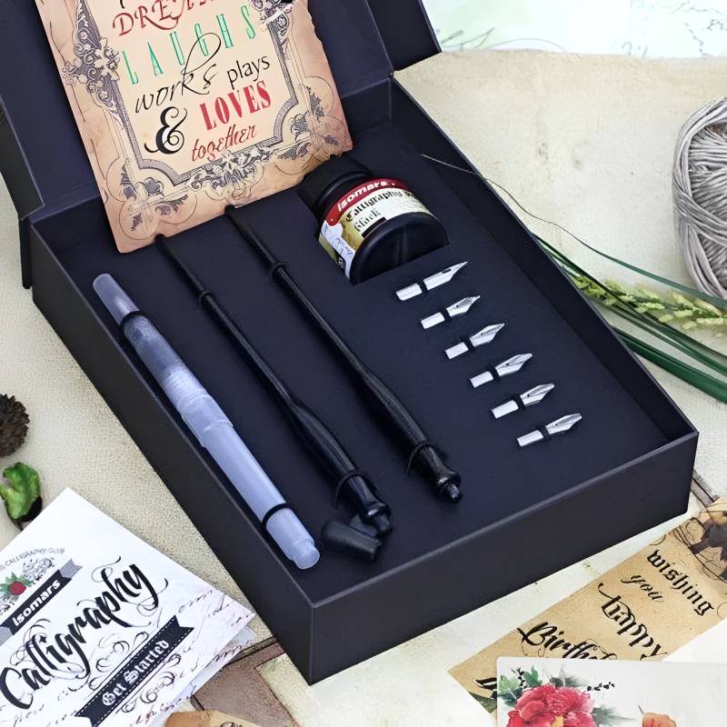 Isomars Calligraphy Dip Pen Set of 18 - Royal
