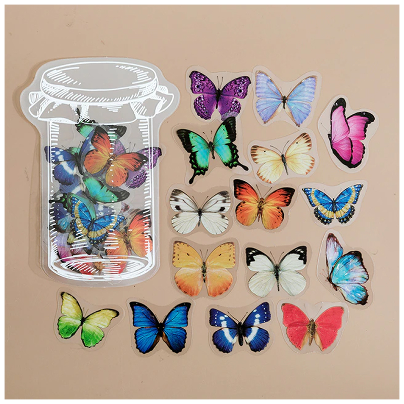 Mo Card Everything In A Bottle Sticker Butterfly Series MMK06E337