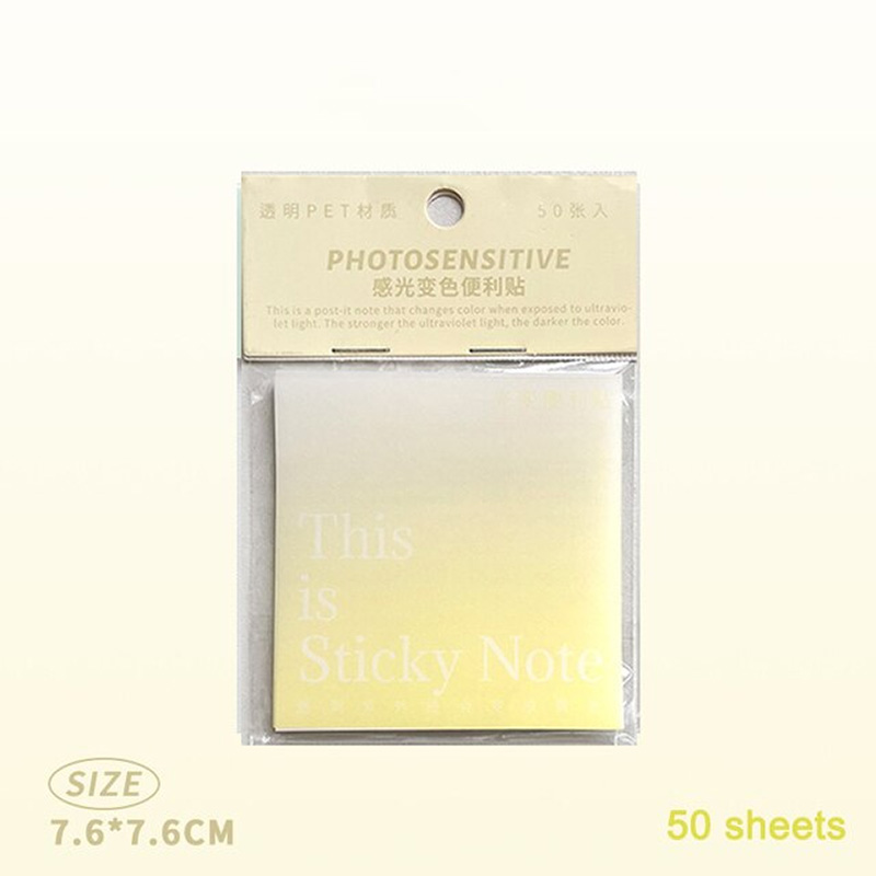 Photosensitive Translucent Sticky Notes Sunshine Yellow 3x3 (HX001)