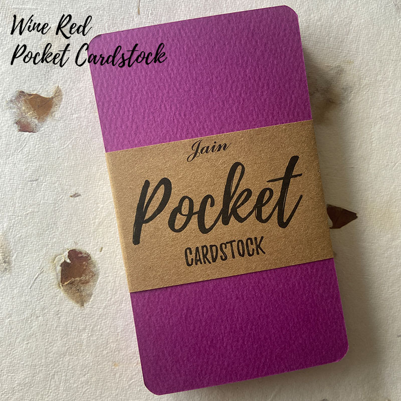 Pocket Cardstock Wine Red