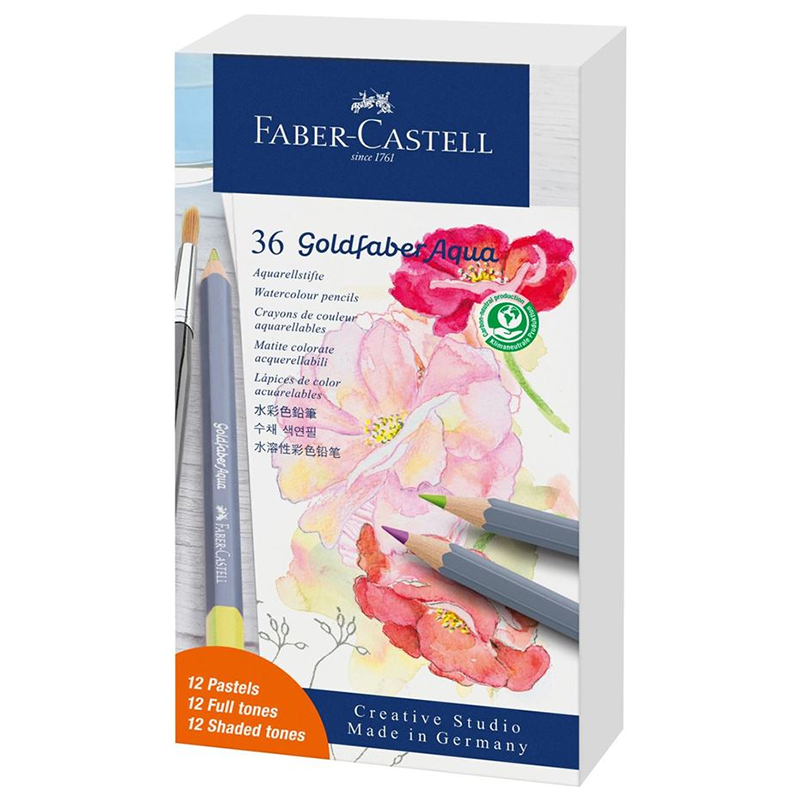 Faber-Castell Gold Faber Watercolour Pencil Set of 36