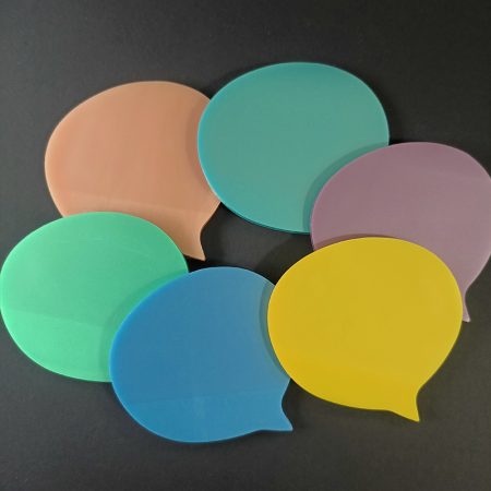 Shaped Translucent Sticky Notes Message Bubble 50 Sheets