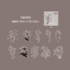 Journal Flower Border Vellum Sticker The Lily HGD-HYRM004