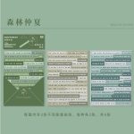 Journal Indifferent Series English Sticker Forest Mid-Summer YXTZ00063LDJ
