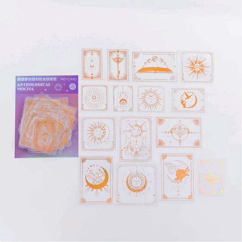 Mo Card Gold Dreamland Sticker Astrological Mocha MMK06E515