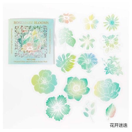 Mo Card Gradient Butterfly Sticker Rosemary Blooms MMK06F445