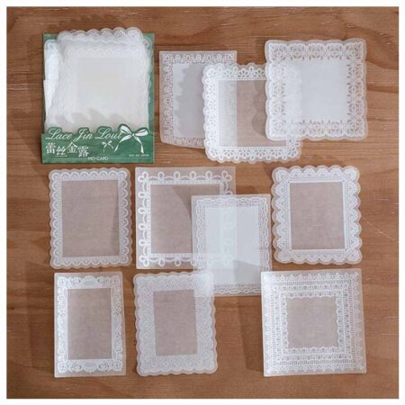 Mo Card Half Ray Series Paper Cutout Lace Jin Lout MMK12F048