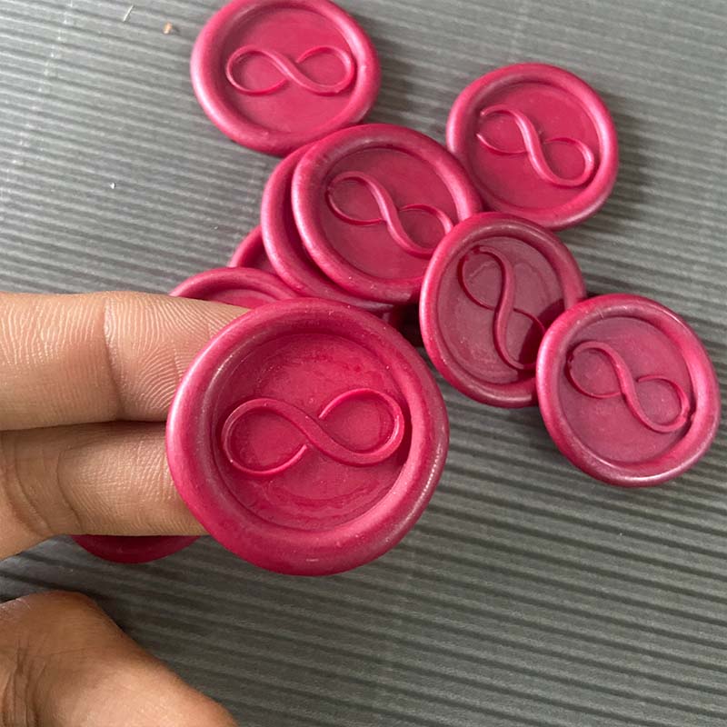 Seal Wax Sticker 25mm Infinity Red
