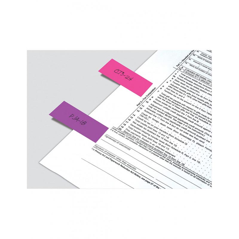 3M Post It Page Markers 3 Cut 1x3in (150 Sheets)