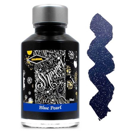 Diamine Shimmering Fountain Ink 50ml - Blue Pearl