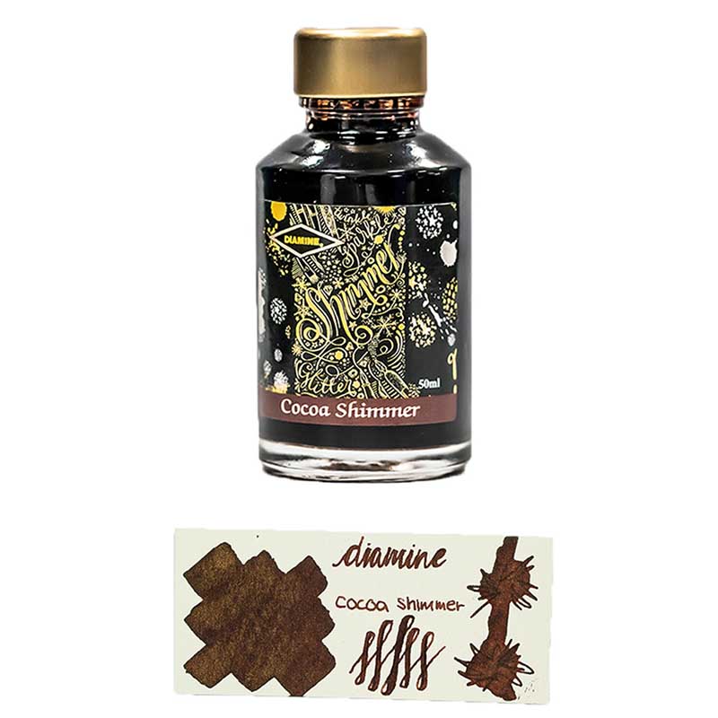 Diamine Shimmering Fountain Ink 50ml - Cocoa Shimmer