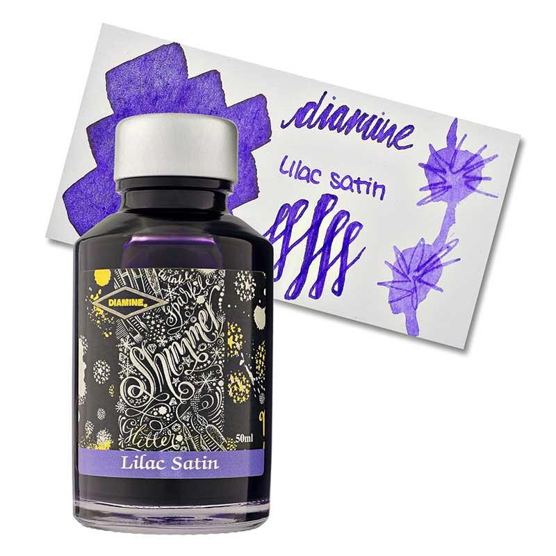 Diamine Shimmering Fountain Ink 50ml - Lilac Satin