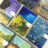 Fancy Notebook with Button Van Gogh Series A5 Size - Ruled
