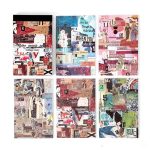 Journal Retro Gossip Series Vintage Sheets Collage Story TS12F033