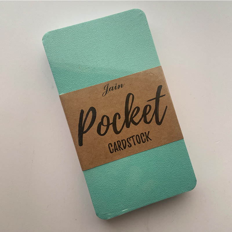 Pocket Cardstock Aqua Blue Dot Texture 250gsm