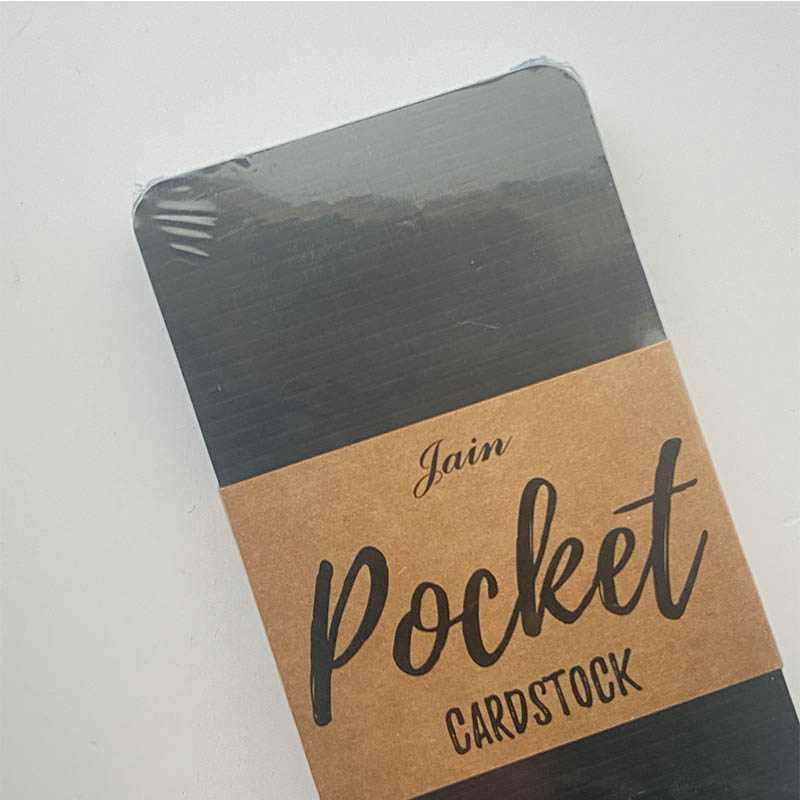 Pocket Cardstock Black 250gsm