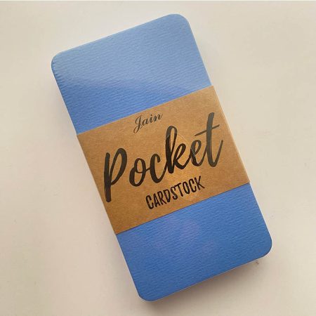 Pocket Cardstock Blue Felt Texture 250gsm