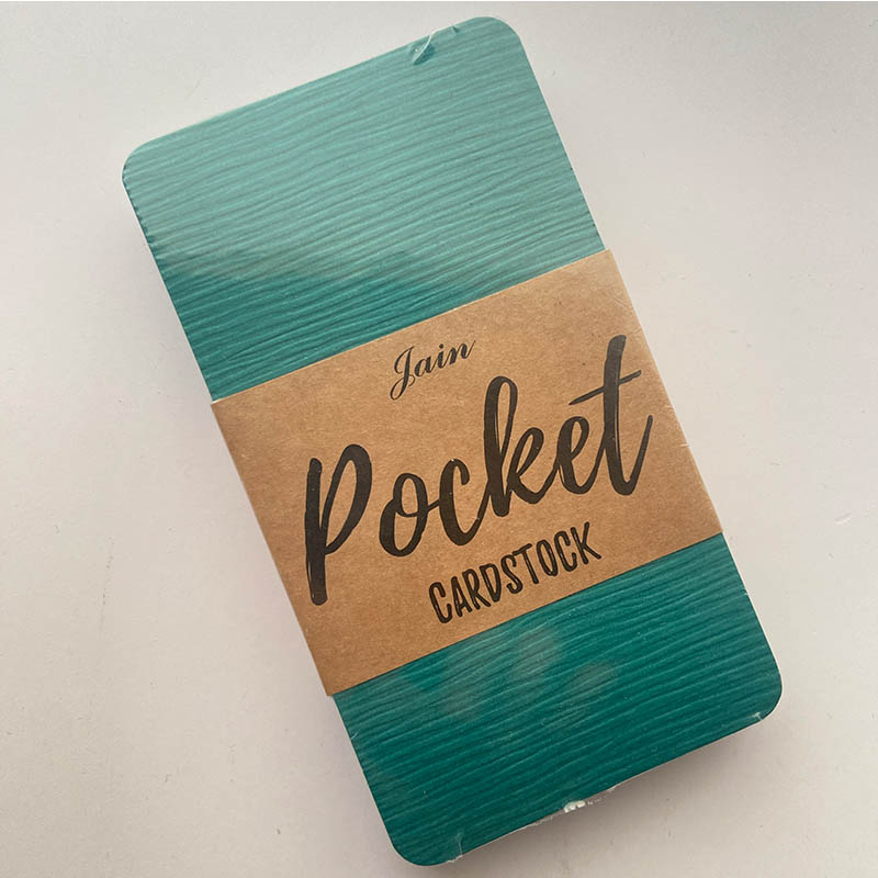 Pocket Cardstock Green Line Texture 250gsm