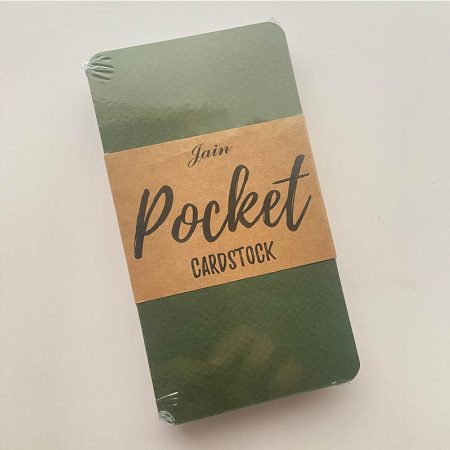 Pocket Cardstock Olive Green Felt Texture 250gsm