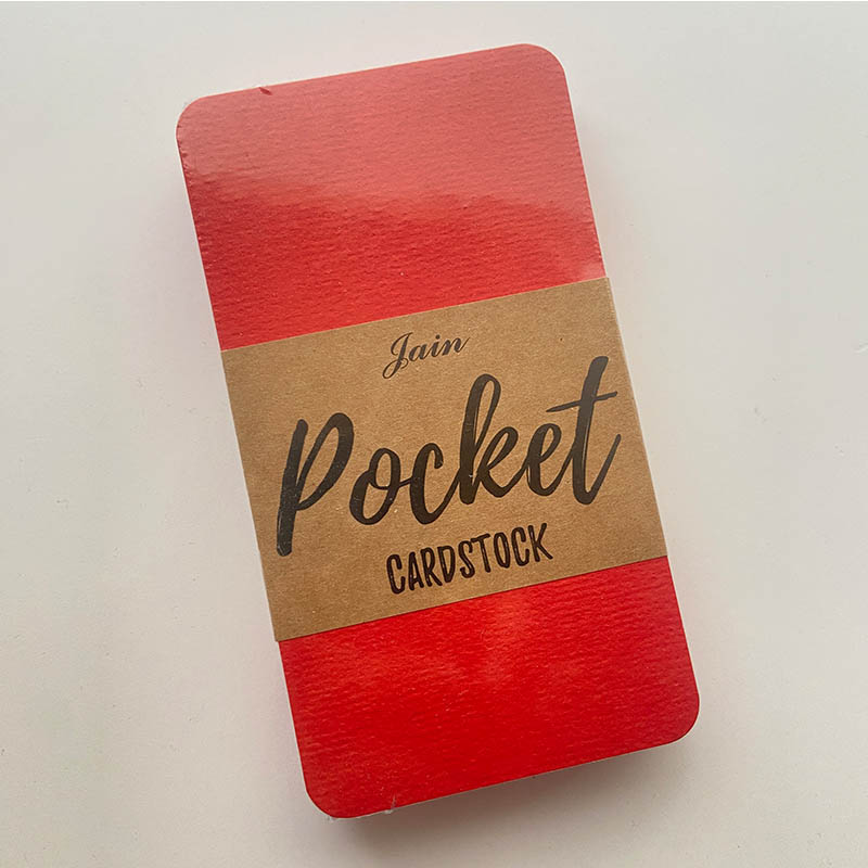 Pocket Cardstock Red Felt Texture 250gsm