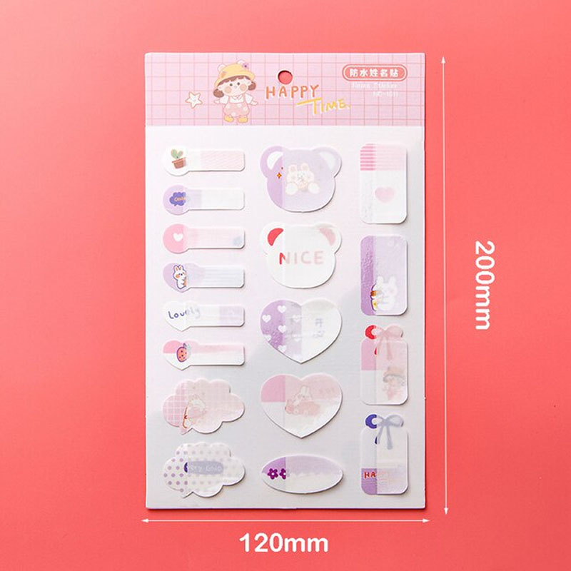 Shaped Flag Sticker Happy Time (No.1011)