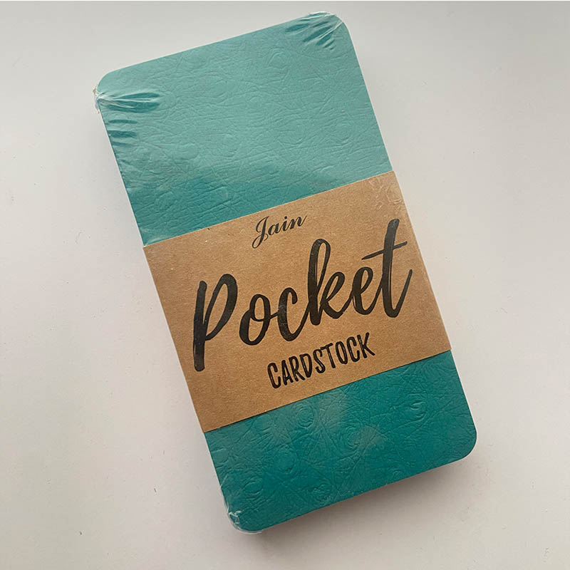 Textured Pocket Cardstock Green 250gsm