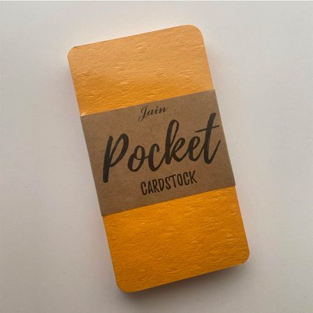 Textured Pocket Cardstock Golden Yellow 250gsm