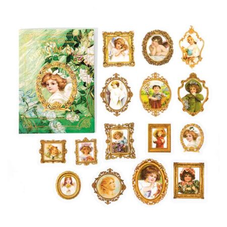 Mo Card Retro Character PET Sticker Fairytale Angel MMK06F472