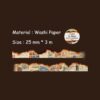 X- Files Burnt Edged Washi Tape HGD-XXDA003
