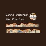 X- Files Burnt Edged Washi Tape HGD-XXDA003