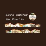 X- Files Burnt Edged Washi Tape HGD-XXDA005